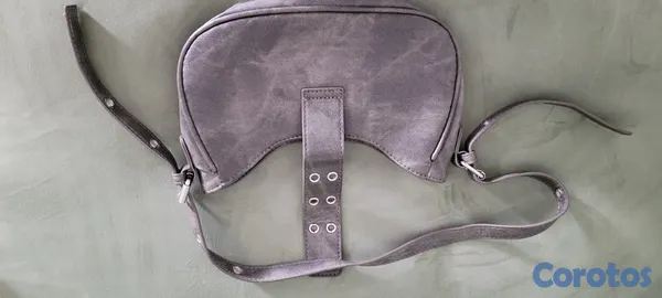 carteras y maletas - cartera en piel gris  2