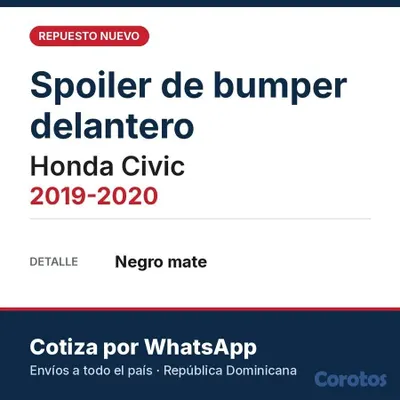 repuestos - Bumper delantero y trasero nuevo – Toyota, Hyundai 5