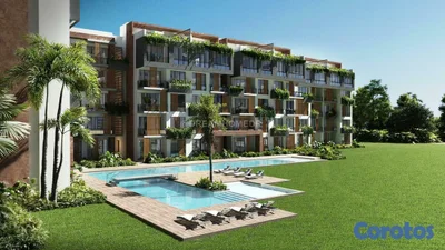 Apartamentos en venta en Punta Cana con Piscina y acceso a playa
