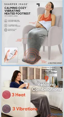 salud y belleza - Reposapiés de masajes con calefacción. Calmante y  2