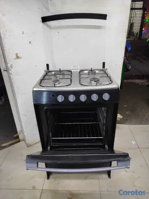 cocina - Estufa tope acero inoxidable y tapa de cristal  2