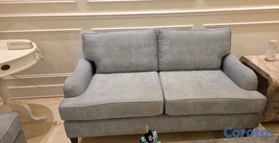 Sofa 2 puestos gris restaurado Ilumel 65 pulgadas