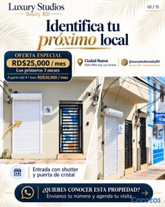 LOCAL COMERCIAL EN ALQUILER – A POCOS PASOS DE LA ZONA COLONIAL Y DEL PALACIO 