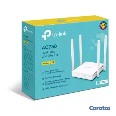 otros electronicos - ROUTER INALÁMBRICO AC24 TP-LINK , DUAL BAND, WI-FI 5 (802.11AC), 433 MBPS (5 GHZ 5