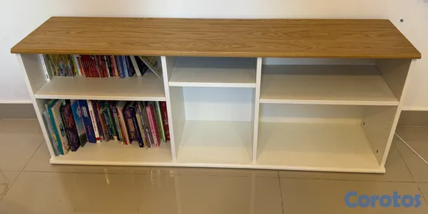 muebles y colchones - Mueble para TV IKEA SKRUVBY blanco con tablero efe 4