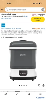 accesorios - Esterilizador y Secador de Biberones Todo en Uno D 2