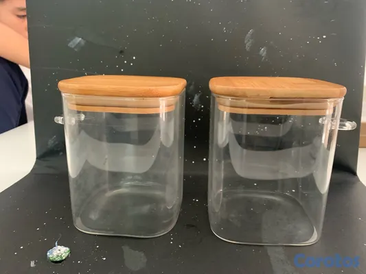 cocina - envase acrílico y Bamboo  2