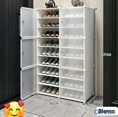 muebles y colchones - Zapatera Plástica de 9 Niveles
Material: Plástico y metal
Medidas: 85 × 32 × 141 4