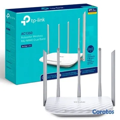 otros electronicos - ROUTER INALÁMBRICO TP-LINK DE DOBLE BANDA  Wi-Fi  AC1350 , ARCHER C60  4