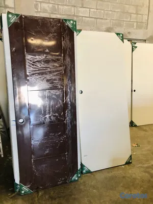 decoración y accesorios - PUERTAS LISAS, BLANCAS EVERDOOR EN ACERO INOXIDABLE (TALLADO LIMITADO) 3
