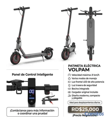 bicicletas y accesorios - NEGOCIABLE PATINETA ELECTRICA VOLPAM  2