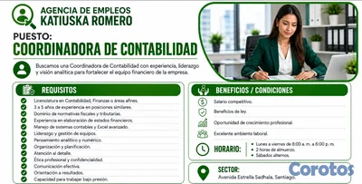 BUSCAMOS COORDINADORA DE CONTABILIDAD