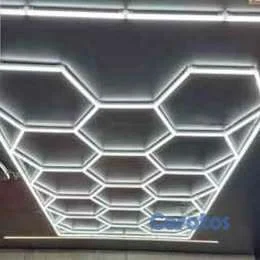 LUZ HEXAGONAL 14 PANELES, IDEAL BARBERIA,SALON,SPA