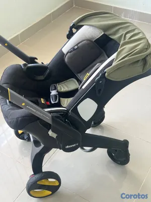 coches y sillas - Coche Doona con base y almohadas de recién nacido 2