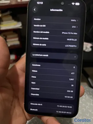 celulares y tabletas - iPhone 15 pro Max  2