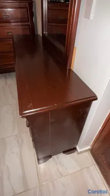 muebles y colchones - juego de aposento completo en caoba  2