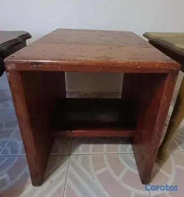 muebles y colchones - 🪵 Mesa de Noche / Auxiliar en Caoba Centenaria Pes 10
