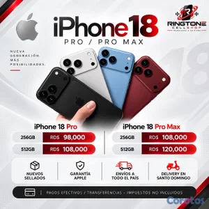 IPHONE 18 PRO Y PRO MAX SELLADOS 