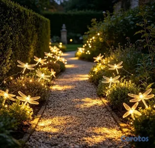 Libélulas de Mariposas de Luces Solar Navideñas 🌺🌺👌