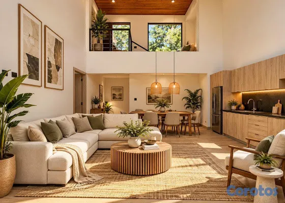casas vacacionales y villas - En Venta Villa en Constanza en Proyecto Cerrado 3