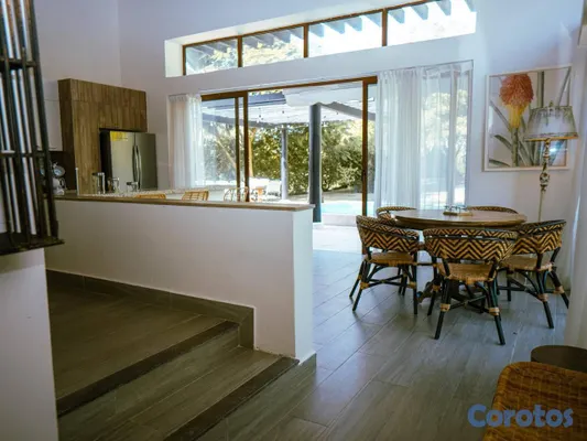 casas vacacionales y villas - Green Village, Cap Cana: villa amueblada con jacuzzi y jardín 5