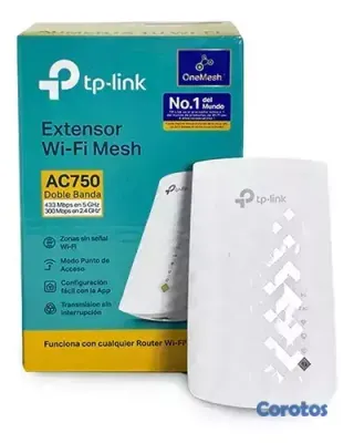 computadoras y laptops - REPETIDOR TP-LINK WIFI 5, AC750, VELOCIDADES DE DOBLE BANDA DE HASTA 750 MBPS
 2