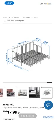 muebles y colchones - Vendo cama twin a king 3