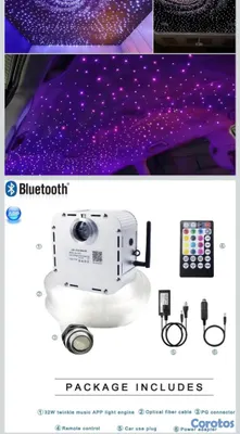 otros electronicos - Kit de fibra óptica con sensor de sonido 32W 2