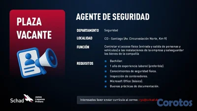 AGENTE DE SEGURIDAD 