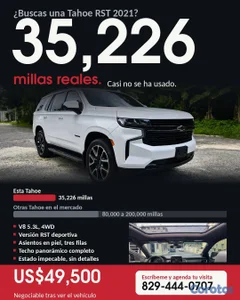 TAHOE RST 2021 – LA DE MENOR KILOMETRAJE DEL MERCA