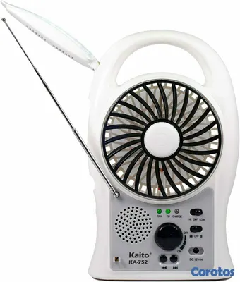 otros electronicos - Ventilador Con panel solar Recargable  3