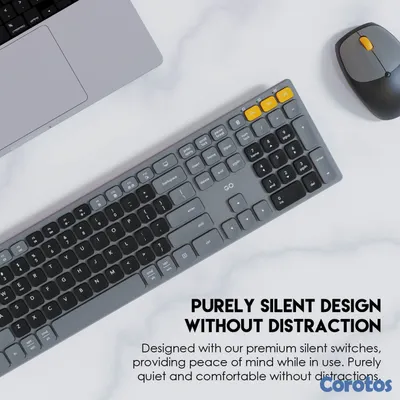 computadoras y laptops - Combo TECLADO Y MOUSE FANTECH INALAMBRICO (Mod. WK895GRIS) 2.4Hz + Bluetooth TEC 2