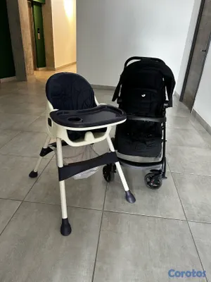 coches y sillas - cocha  y silla de comer para bebés  2