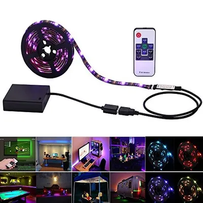 accesorios para electronica - Tira Led Luz led decoración ultrabrillante flexible colorida tiktok con control 4