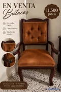 muebles y colchones - Butaca en caoba 100% 