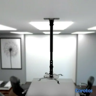 accesorios para electronica - SOPORTE PARA PROYECTOR KLIPX NEGRA DE TECHO DESDE 850MM HASTA 1215MM 2