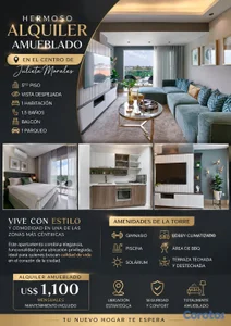 Hermosa Apartamento de 1 habitación en Julieta Mor