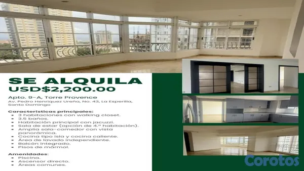 apartamentos - En Alquiler Apartamento en la Esperilla Piso 9 con vista 8