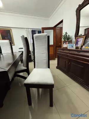 muebles y colchones - juego de comedor caoba 8 sillas 4