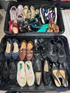 maleta de zapatos y carteras 