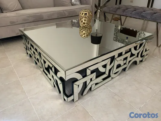 muebles y colchones - Mesa de sala Espejo Ilumel  2