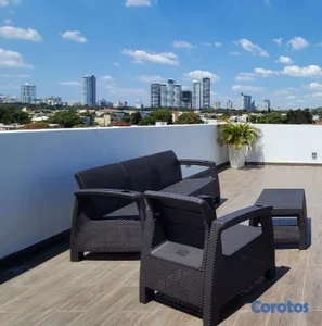Apartamento en venta de 1 habitación en el Sector Solimar Km7 1/2 area social
