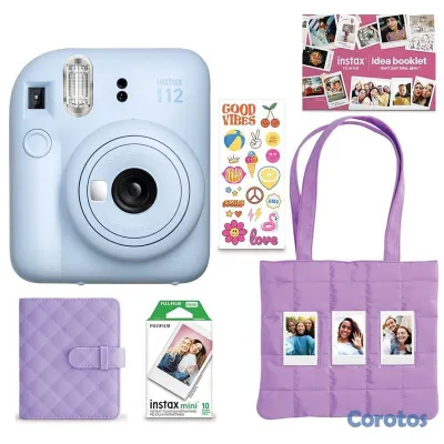 camaras y audio - Fujifilm Instax Mini 12 Combo Color Azul Camara de 3