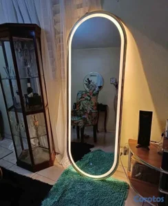 espejo ovalado  con luz led 170*60cm