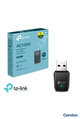otros electronicos - ADAPTADOR DE RED USB WIFI TP-LINK AC1300 ARCHER T3U, 2.4GHZ/400MBPS, 5.0GHZ/867  2