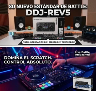 Controlador DJ Pioneer DJ DDJ-REV5 - Estilo Battle / Scratch.