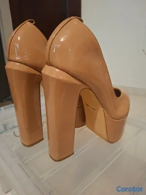 zapatos para mujer - Taco Alto cerrado Nude size 7 3