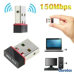 Adaptador USB Wifi 150 Mbps.