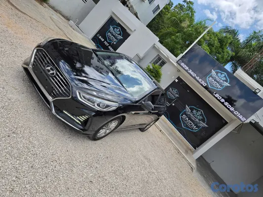 carros - HYUNDAI SONATA NEW RISE 2018 NEGRO GASOLINA 10