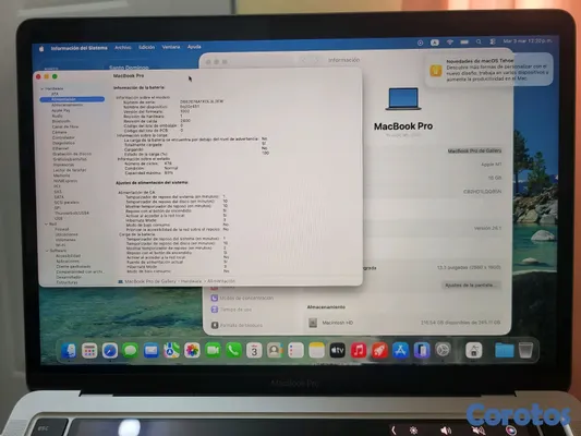 computadoras y laptops - Macbook Pro 2020-- Chip M1-- 4